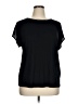 Tribe 100% Rayon Black Short Sleeve Top Size 0X - photo 1