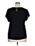 Tribe 100% Rayon Black Short Sleeve Top Size 0X - photo 2