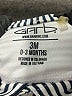 Garb 100% Polyester Stripes White Short Sleeve Onesie 0-3 MO / 3 MO - photo 3
