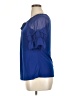 Liz McCoy 100% Polyester Blue Short Sleeve Blouse Size XL - photo 5