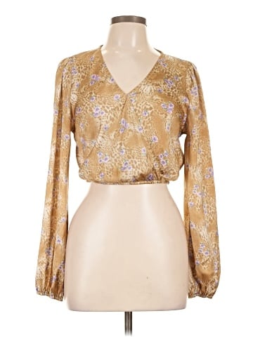 Blue Blush Long Sleeve Blouse (view 1)