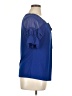 Liz McCoy 100% Polyester Blue Short Sleeve Blouse Size XL - photo 4