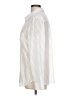 Ann Taylor 100% Polyester Chevron-herringbone Ivory Long Sleeve Blouse Size 10 - photo 5