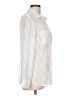 Ann Taylor 100% Polyester Chevron-herringbone Ivory Long Sleeve Blouse Size 10 - photo 4