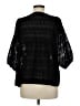 Unbranded 100% Polyester Black 3/4 Sleeve Blouse Size 8 - photo 2