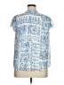 LC Lauren Conrad 100% Polyester Blue Short Sleeve Blouse Size 0X - photo 2