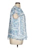LC Lauren Conrad 100% Polyester Blue Short Sleeve Blouse Size 0X - photo 4