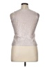 Frime Metallic Silver Sweater Vest Size Fits all women - photo 2