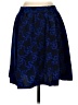 Merona 100% Polyester Graphic Blue Formal Skirt Size S - photo 2