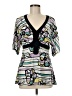 BCBGMAXAZRIA Black Short Sleeve Blouse Size M - photo 1