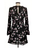 Socialite 100% Polyester Floral Black Casual Dress Size M - photo 2