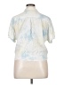 Caffé Marrakesh 100% Rayon Tie-dye Blue Short Sleeve Blouse Size XL - photo 2