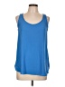 Ann Taylor LOFT 100% Polyester Blue Tank Top Size L - photo 1