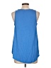 Ann Taylor LOFT 100% Polyester Blue Tank Top Size L - photo 2