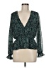 1.State 100% Polyester Green 3/4 Sleeve Blouse Size M - photo 1