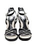 Salvatore Ferragamo Stripes Black Wedges Size 10 - photo 2