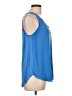 Ann Taylor LOFT 100% Polyester Blue Tank Top Size L - photo 4