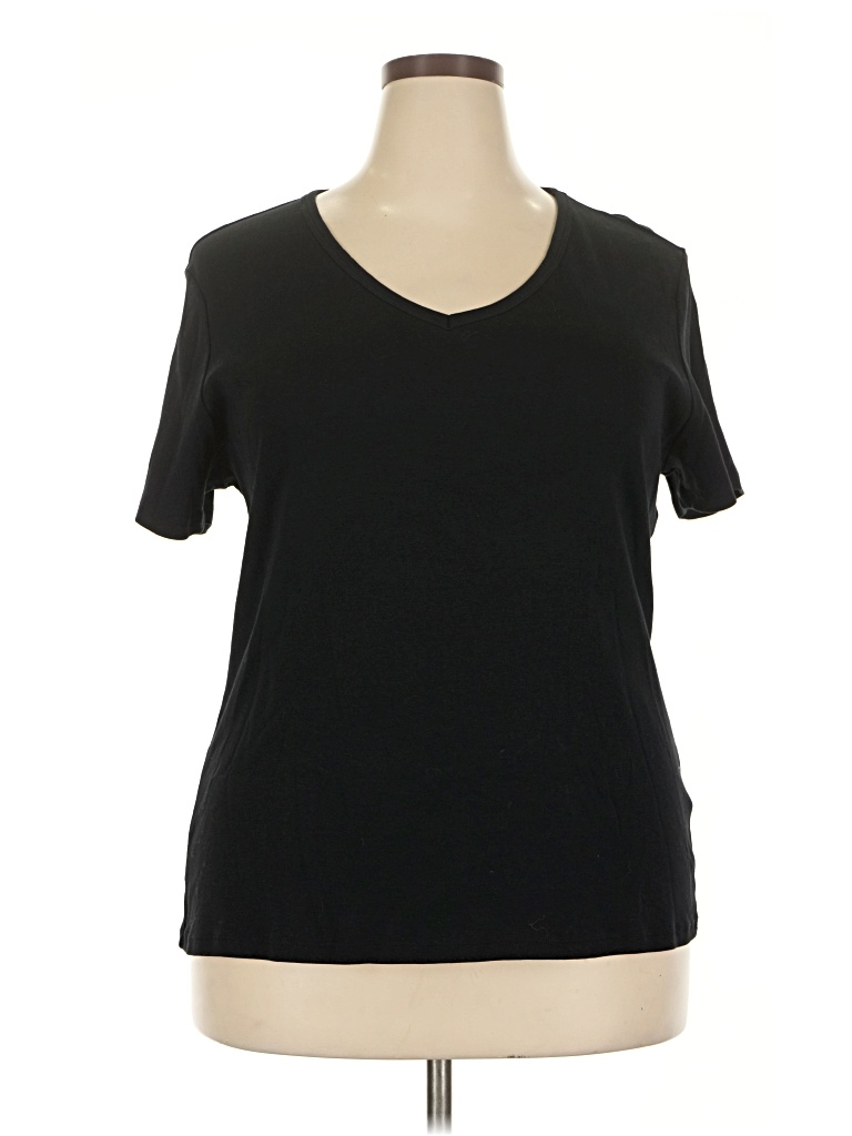 Pre-owned Style & Co Short Sleeve T-shirt In Black