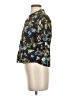 Zara 100% Baumwolle Floral Black Short Sleeve Blouse Size XS - photo 5
