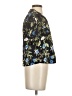 Zara 100% Baumwolle Floral Black Short Sleeve Blouse Size XS - photo 4