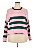 all in motion 100% Cotton Stripes Pink Pullover Sweater Size XXL - photo 1