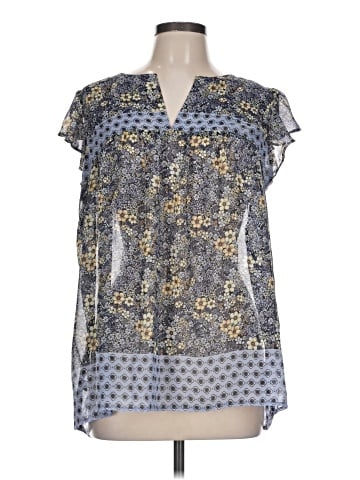 Ann Taylor LOFT Outlet Short Sleeve Blouse (view 1)