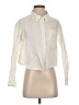 Venus 100% Cotton Ivory Long Sleeve Button-Down Shirt Size XS - photo 1