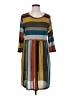 Egs Stripes Brown Casual Dress Size S - photo 1