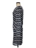 BCBGMAXAZRIA Chevron-herringbone Blue Gray Cocktail Dress Size M - photo 5