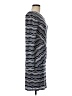 BCBGMAXAZRIA Chevron-herringbone Blue Gray Cocktail Dress Size M - photo 4