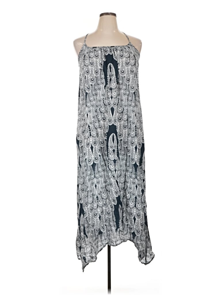 Pre-owned Roxy Casual Dress In Gray