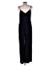 Anthropologie 100% Polyester Solid Black Jumpsuit Size 10 - photo 2