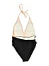 Unbranded Color Block Orange One Piece Swimsuit Size 14 - photo 2