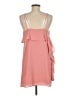 Everly 100% Polyester Solid Pink Cocktail Dress Size M - photo 2