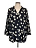 CAbi 100% Polyester Black 3/4 Sleeve Blouse Size L - photo 1