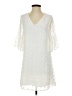 Unbranded 100% Polyester White Casual Dress Size S - photo 1