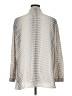 Anne Klein 100% Polyester Houndstooth Ivory Long Sleeve Blouse Size XL - photo 2