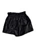 Honey Punch 100% Polyurethane Metallic Black Shorts Size S - photo 2