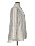 Anne Klein 100% Polyester Houndstooth Ivory Long Sleeve Blouse Size XL - photo 4