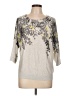 INC International Concepts 100% Rayon Floral Gray Pullover Sweater Size L (petite) - photo 1