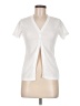 backSTAGE 100% Polyester White Short Sleeve Blouse Size M - photo 1