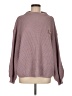 Zaful 100% Acrylic Solid Purple Turtleneck Sweater One size - photo 1