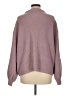 Zaful 100% Acrylic Solid Purple Turtleneck Sweater One size - photo 2