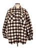 Time and Tru Plaid Brown Coat Size L - photo 1