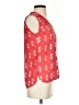 Banana Republic 100% Polyester Red Sleeveless Blouse Size 0 - photo 4
