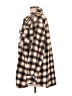 Time and Tru Plaid Brown Coat Size L - photo 5