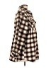 Time and Tru Plaid Brown Coat Size L - photo 4