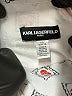 Karl Lagerfeld Paris 100% Polyester Print Silver Long Sleeve Blouse Size XS - photo 7