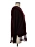 Ann Taylor LOFT Plaid Burgundy Pullover Sweater Size M - photo 4