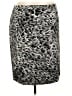 Talbots 100% Cotton Animal Print Gray Formal Skirt Size 20W - photo 1